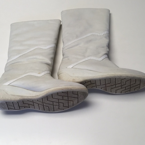 Vintage Salamander Normalschaft White Winter Boots